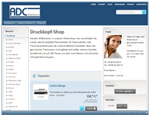 Tablet Screenshot of druckkopf-shop.com